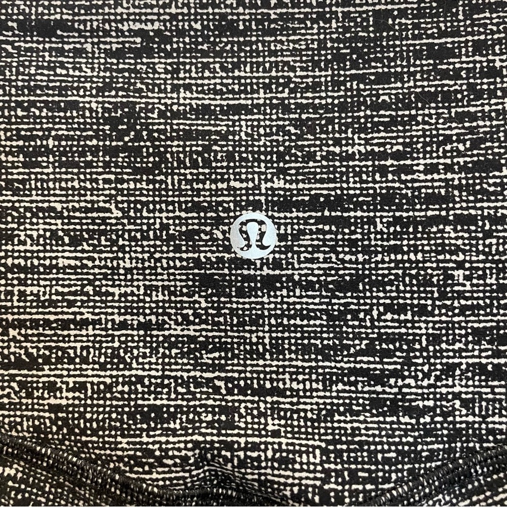 Lululemon Align Crop *21” in Twillines Ice Grey Black - Made With Nulu - Picture 8 of 10